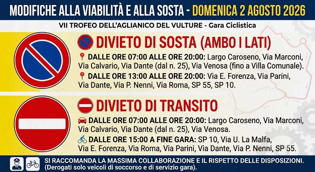 Giro dell'Aglianico del Vulture 2 agosto 2026